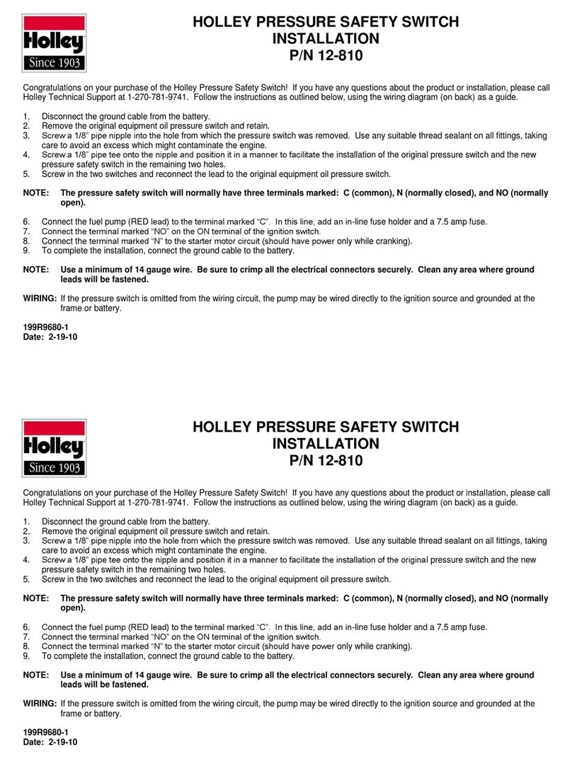 Holley 12-810 Installation