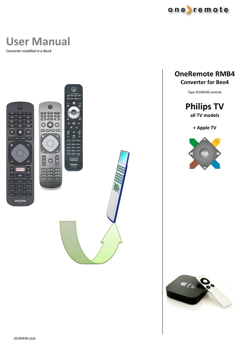 One Remote RMB4 User manual One Remote RMB4 User manual