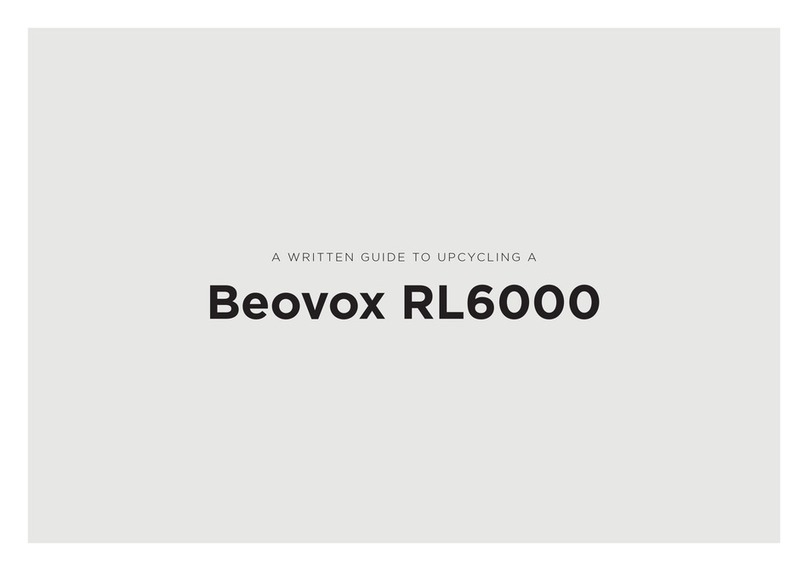 BeoWorld Beovox RL6000 manual