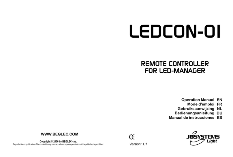 JB Systems Light LEDCON-01 Operation manual