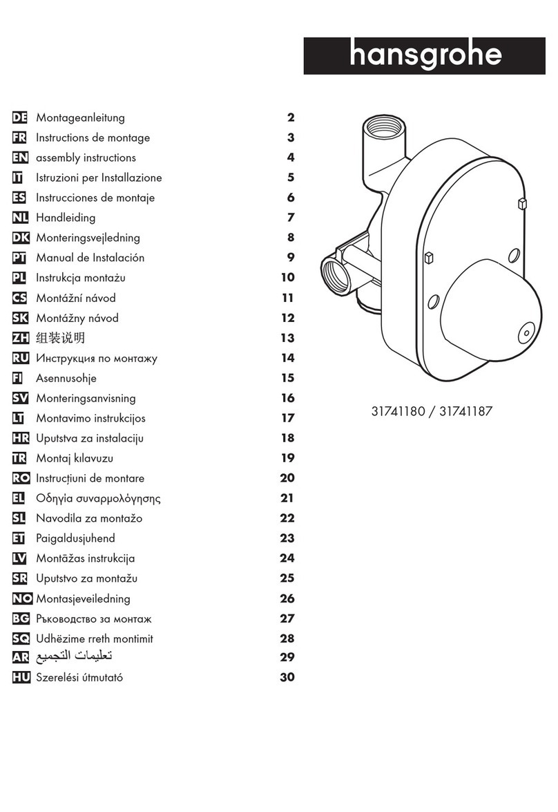 Hans Grohe 31741180 Assembly instructions