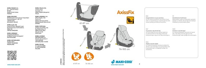 MaxiCosi AxissFix Instructions for use & warranty