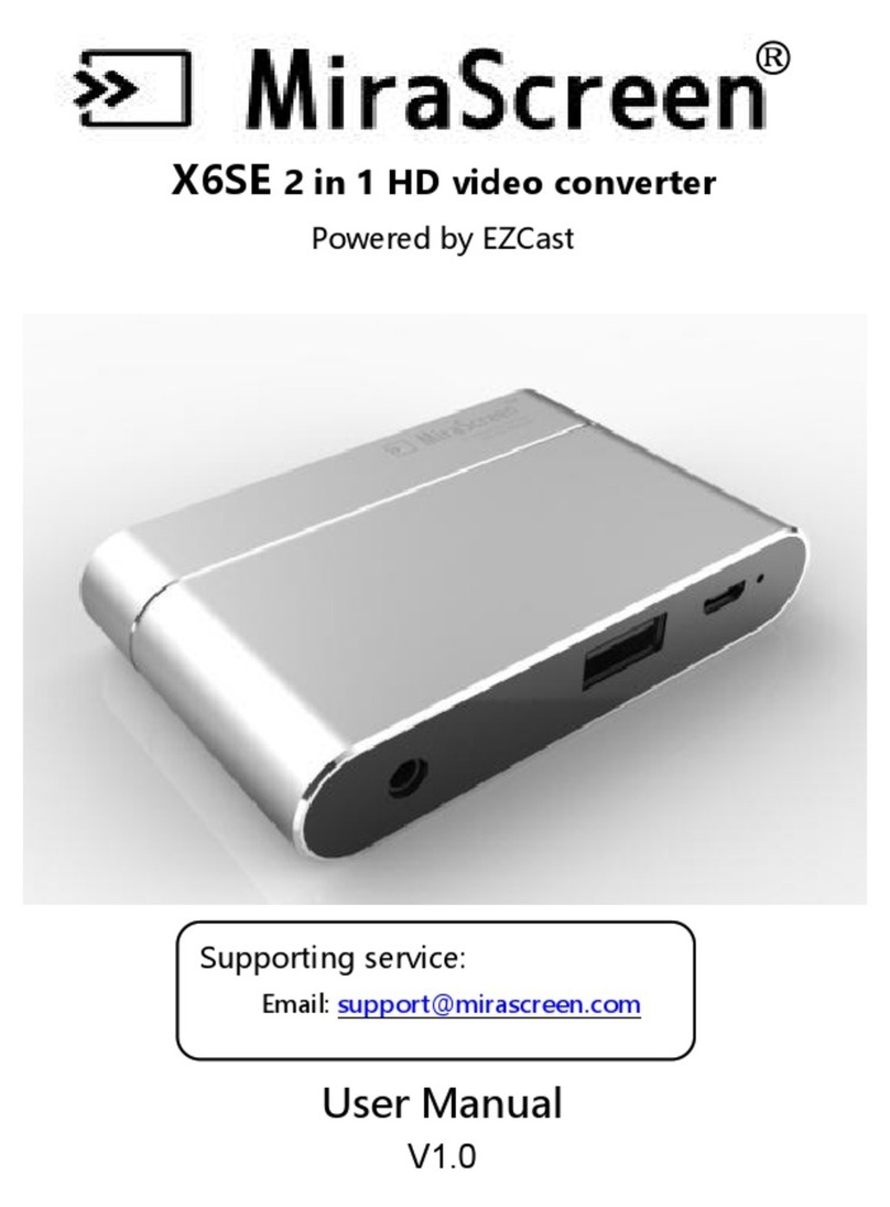 EZCast MiraScreen X6SE user manual