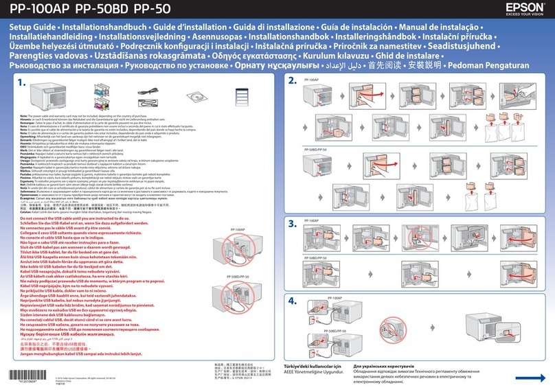 Epson Disc Producer PP-100AP User manual