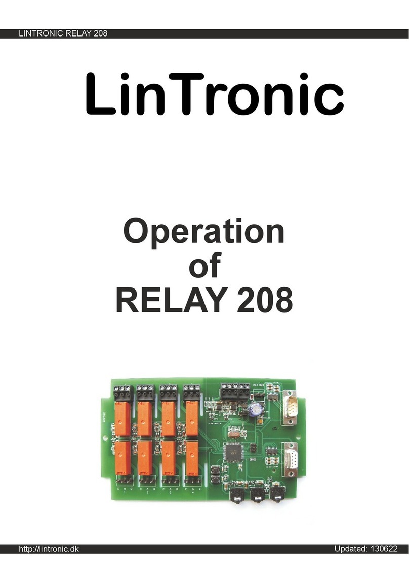 LinTronic 208 Operation manual