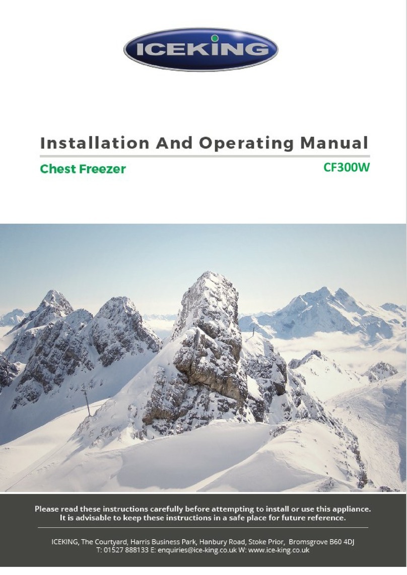 Iceking CF300W Installation and operating manual
