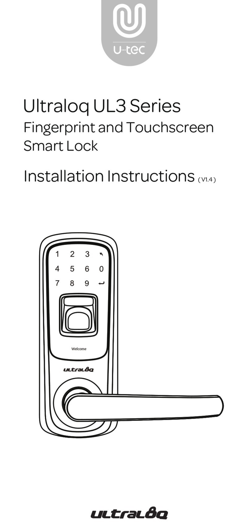 U-tec Ultraloq UL3 installation instructions