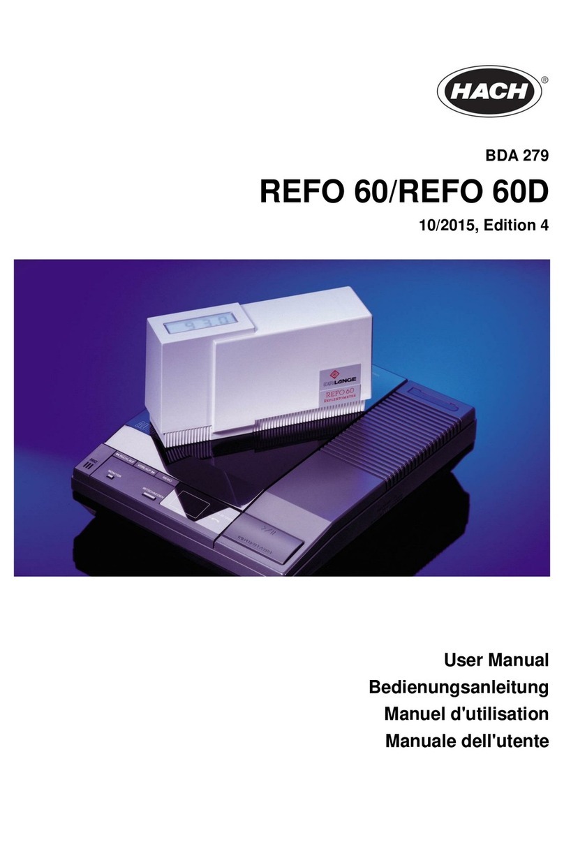 Hach REFO 60D User manual