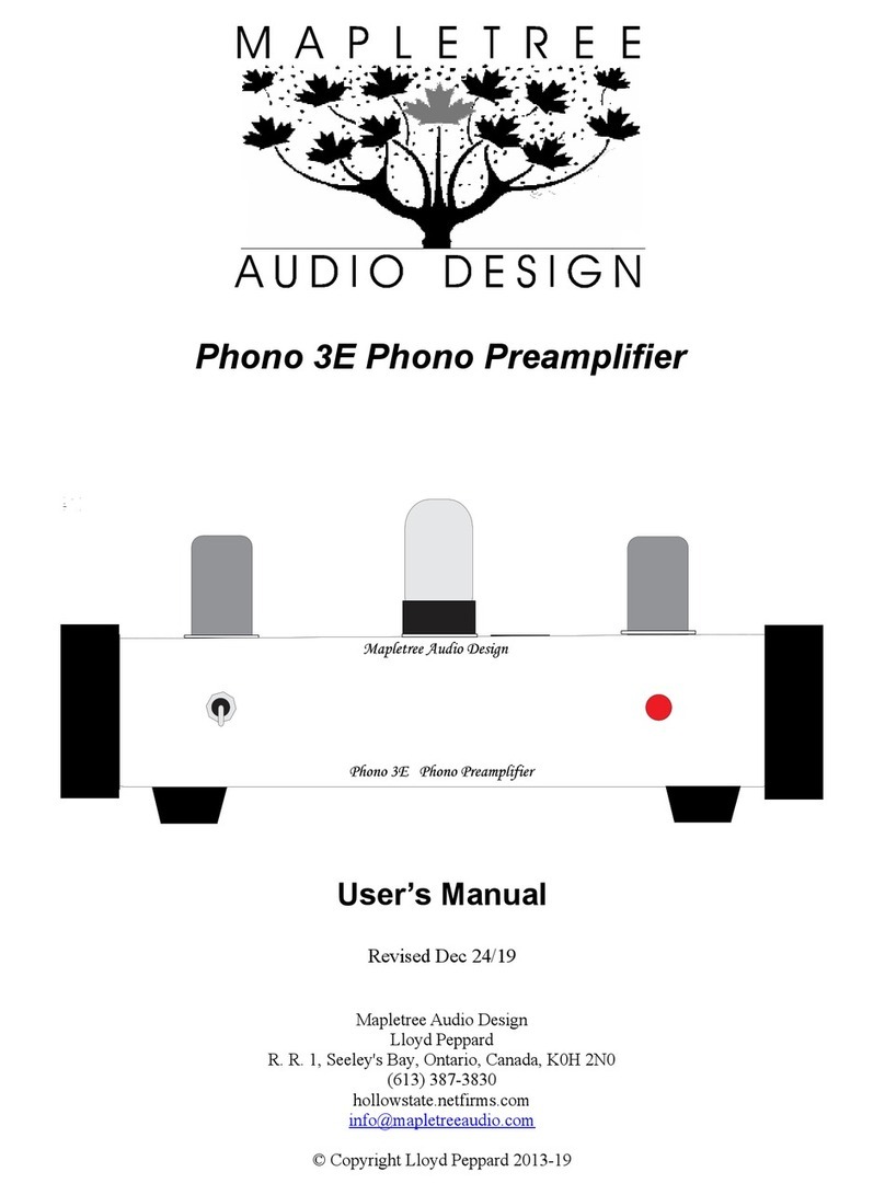 Mapletree Phono 3E user manual