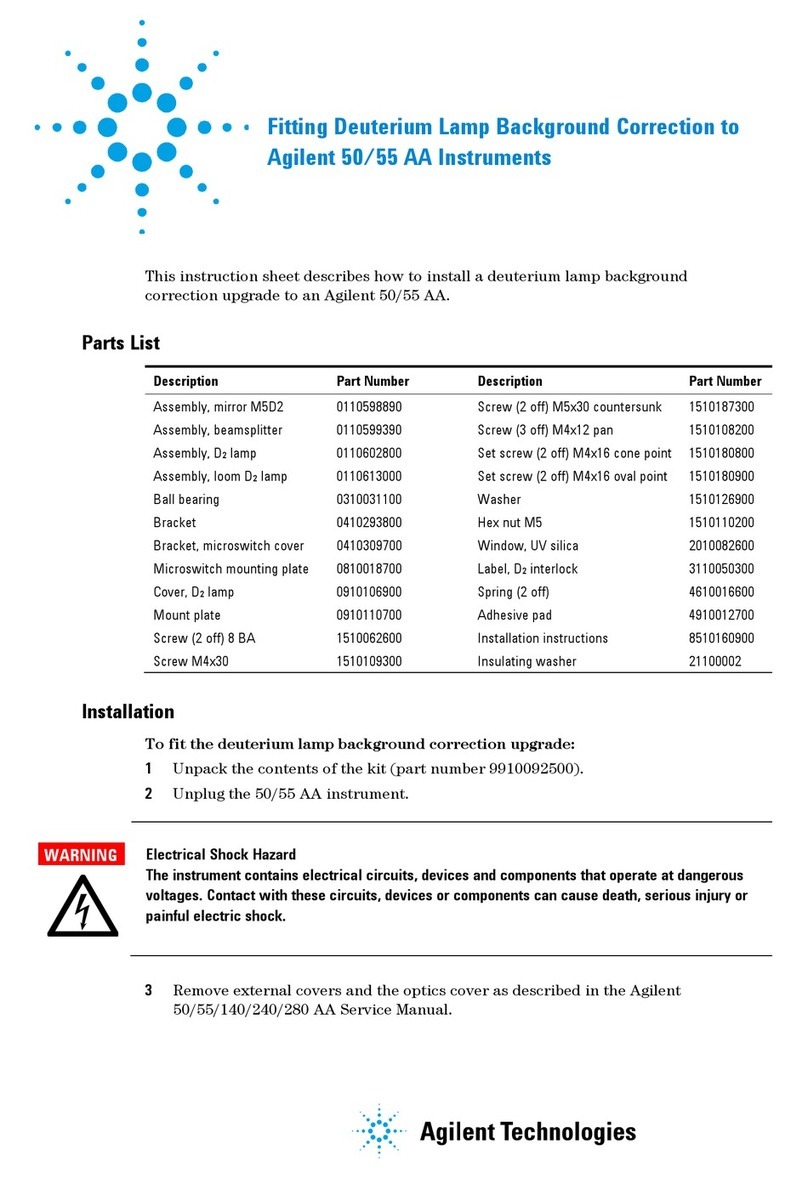 Agilent Technologies 55 AA User manual