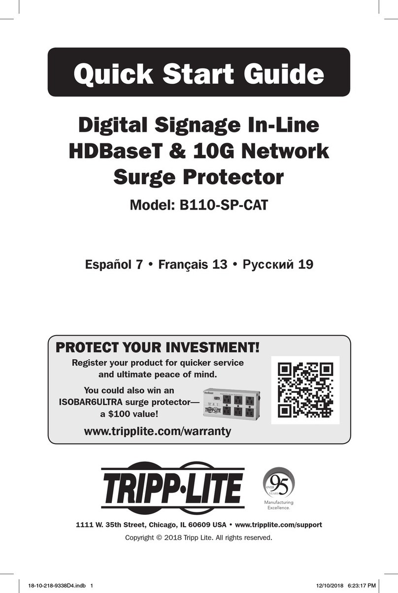 Tripp Lite B110-SP-CAT User manual