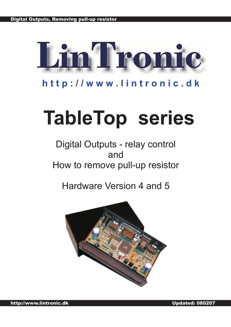 LinTronic TableTop Series manual