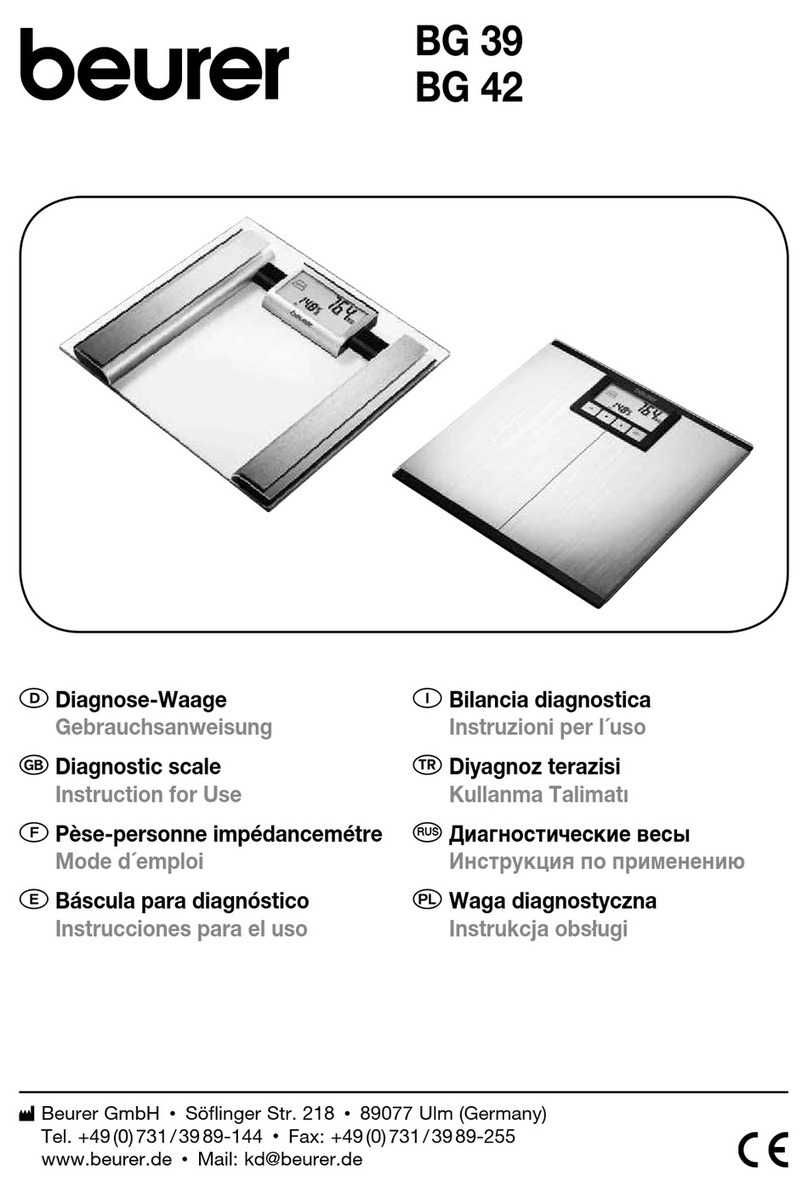 Beurer BG 39 Instructions for use