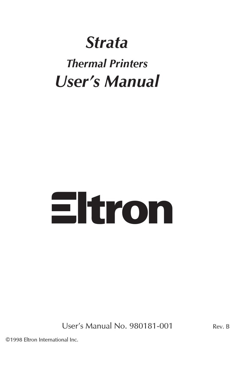 Eltron Strata Series User manual Eltron Strata Series User manual
