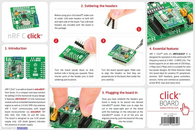 mikroElektronika nRF C Click User manual