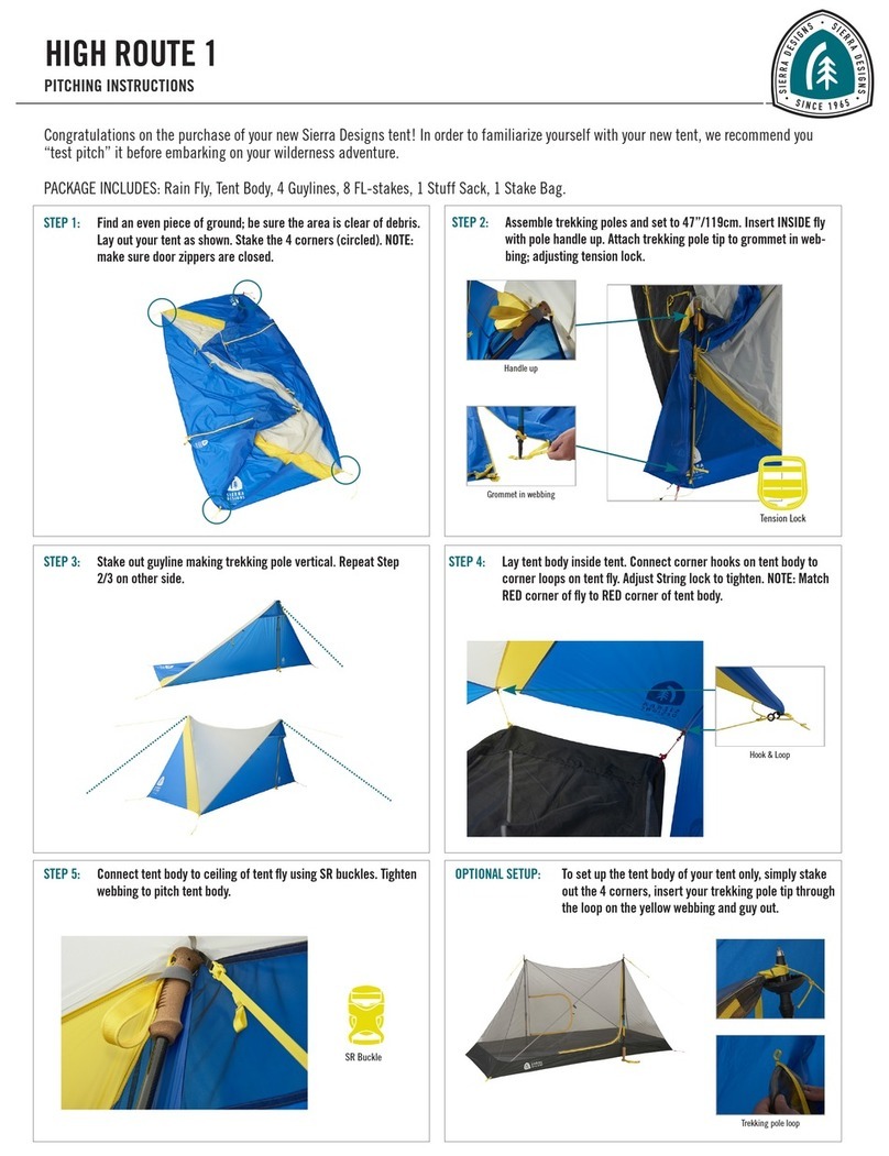 Sierra Designs HIGH ROUTE 1 user manual
