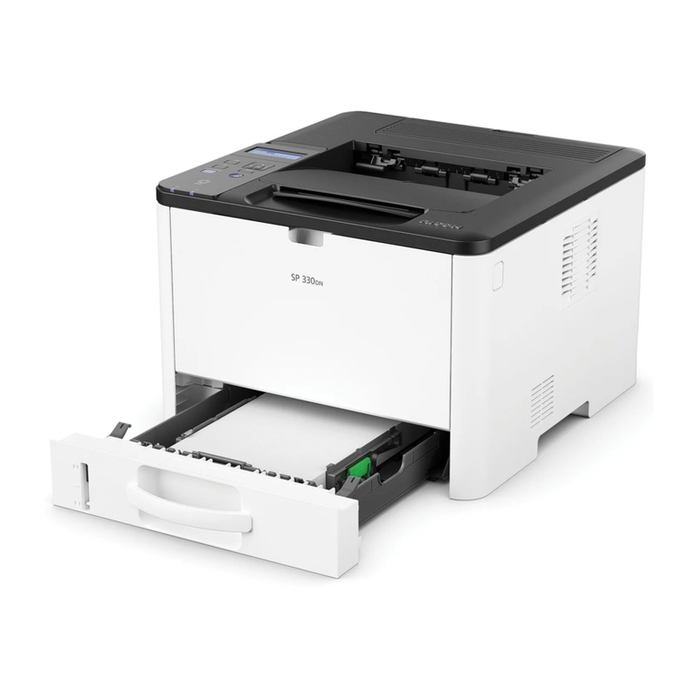 Ricoh SP 330DN Quick start guide