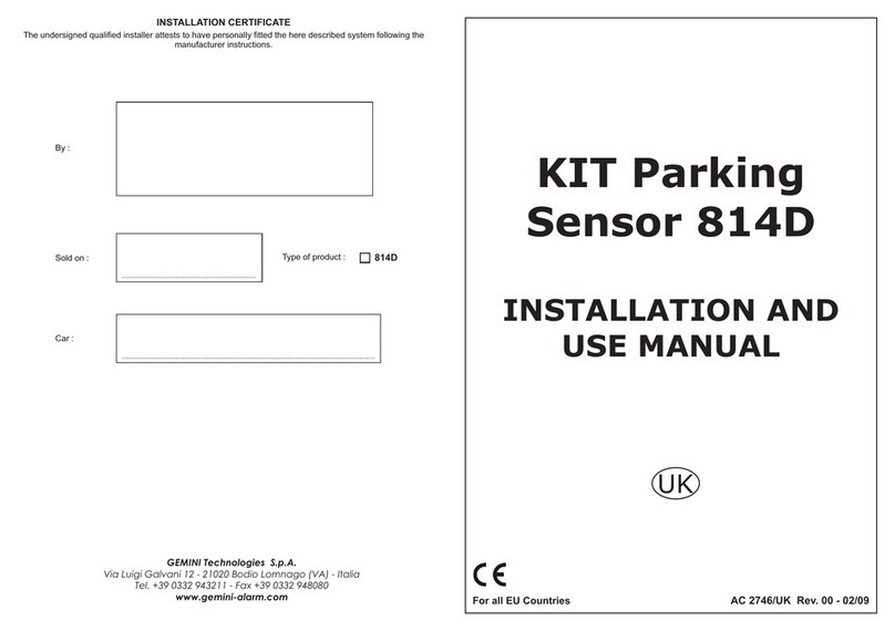Gemini 814D Installation and use manual