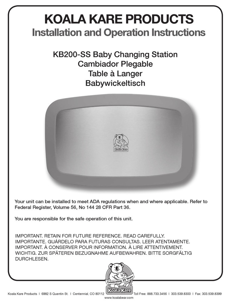 Koala Kare KB200-SS Installation and operation instructions