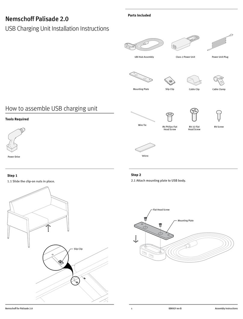 Nemschoff Palisade 2.0 installation instructions