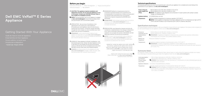 Dell EMC VxRail E series User manual