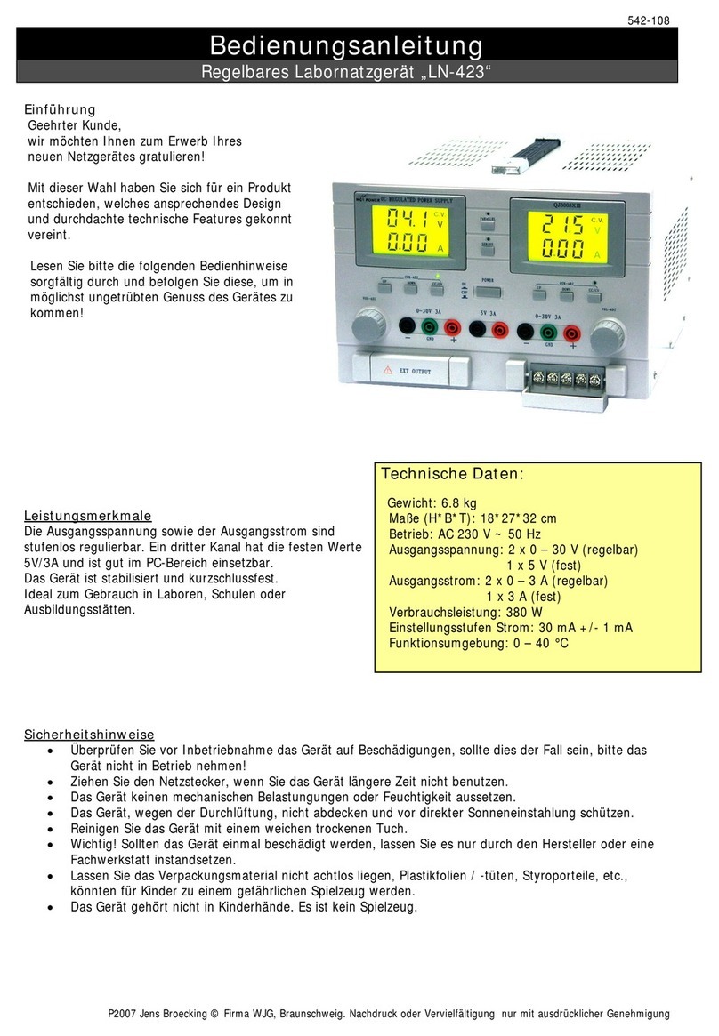 McPower LN-423 User manual