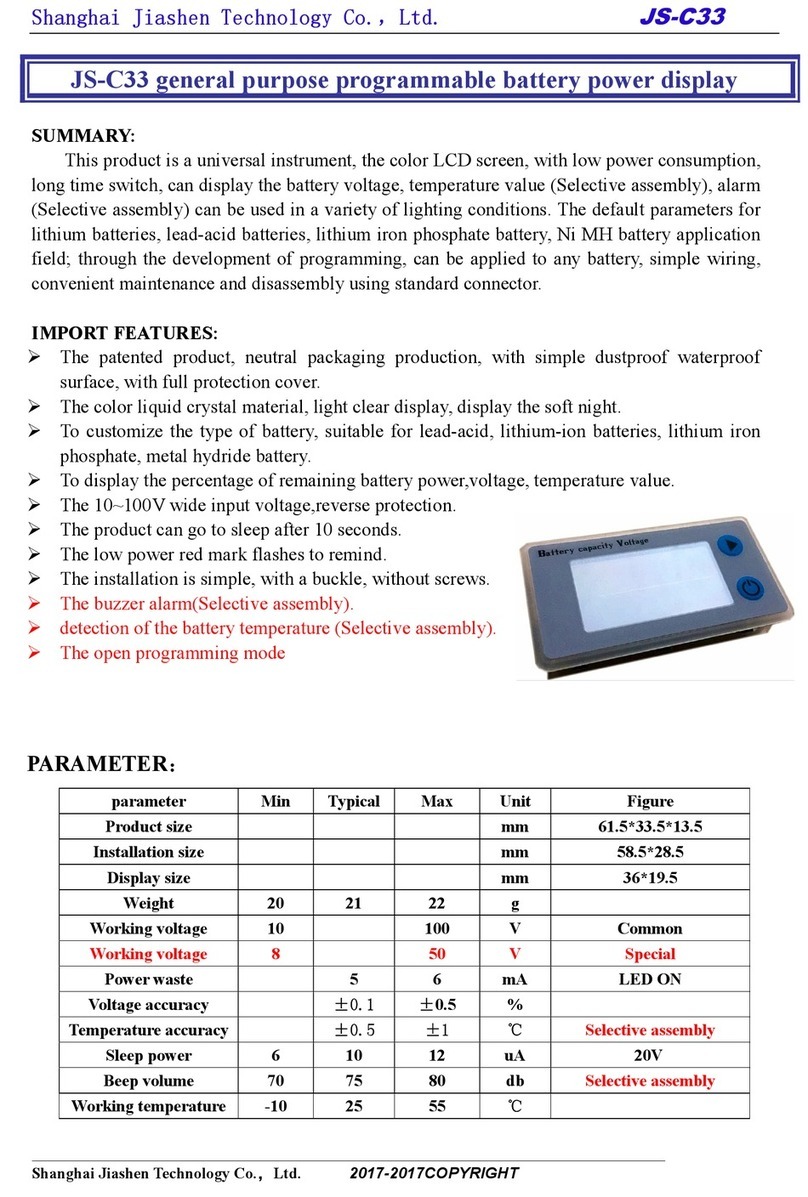 Jiashen JS-C33 User manual