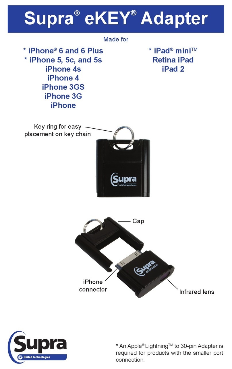 Supra eKey instruction manual