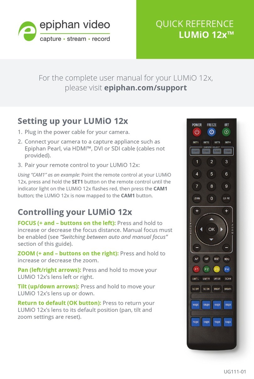 epiphan video LUMiO 12x quick reference