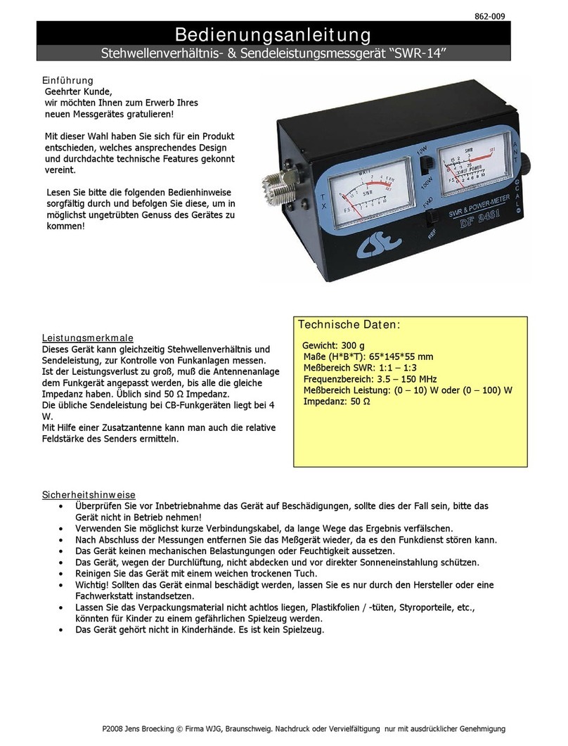 CSE SWR-14 Reference manual