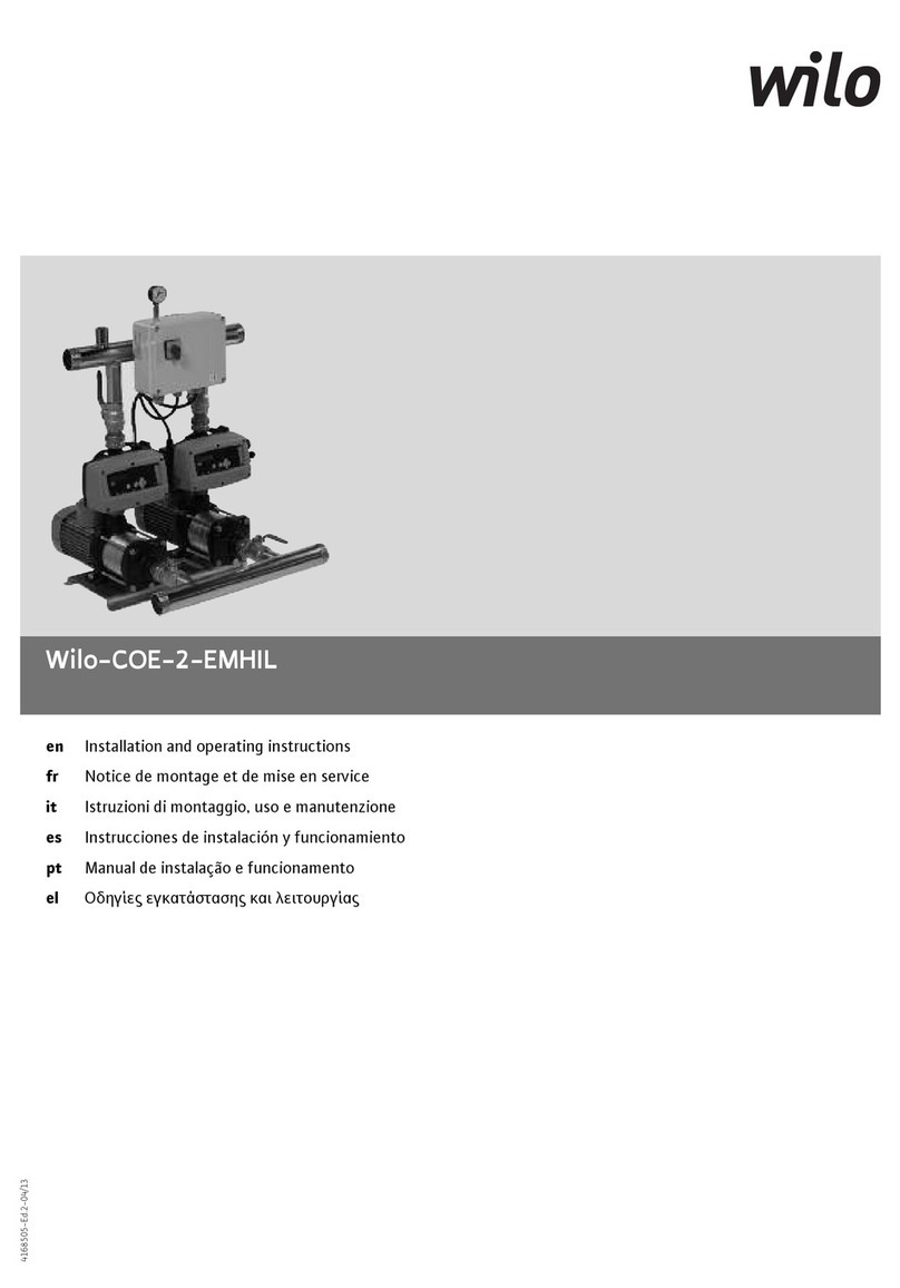 Wilo Wilo-COE-2-EMHIL Installation and operating instructions
