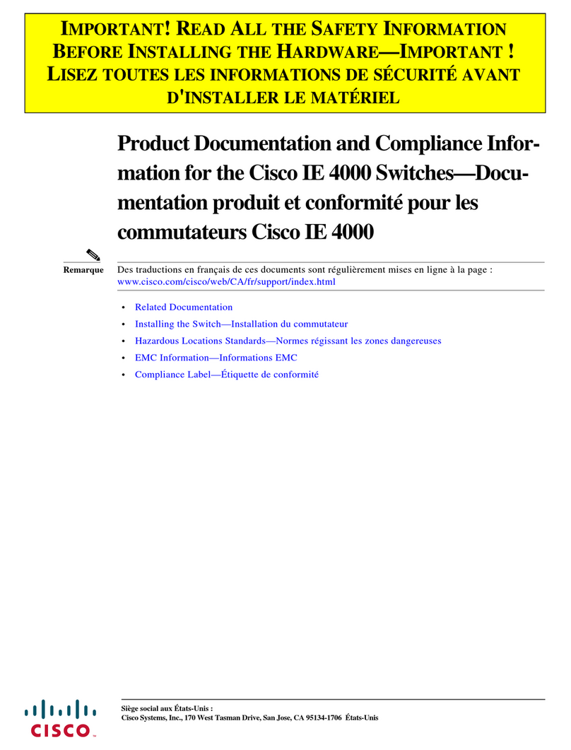 Cisco IE 4000 User manual