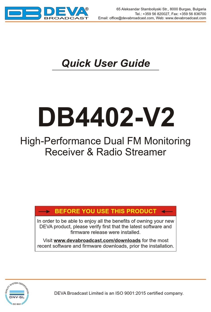 DEVA Broadcast DB4402-V2 Instruction manual
