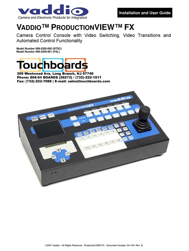 VADDIO VIEW FX Installation and user guide