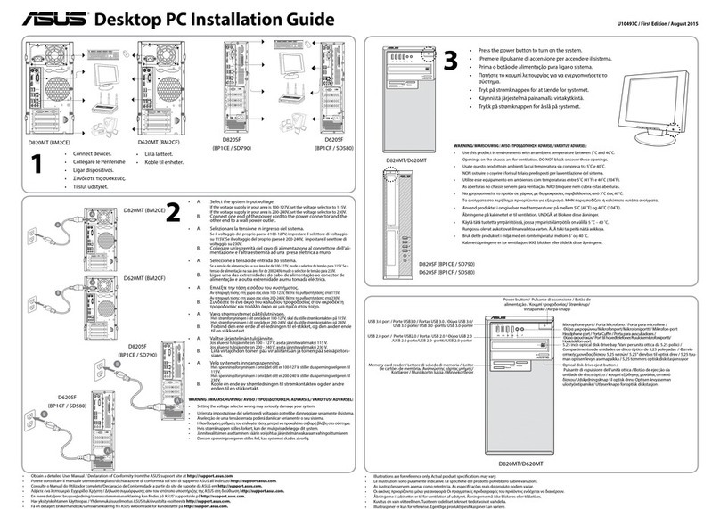 Asus D820MT User manual