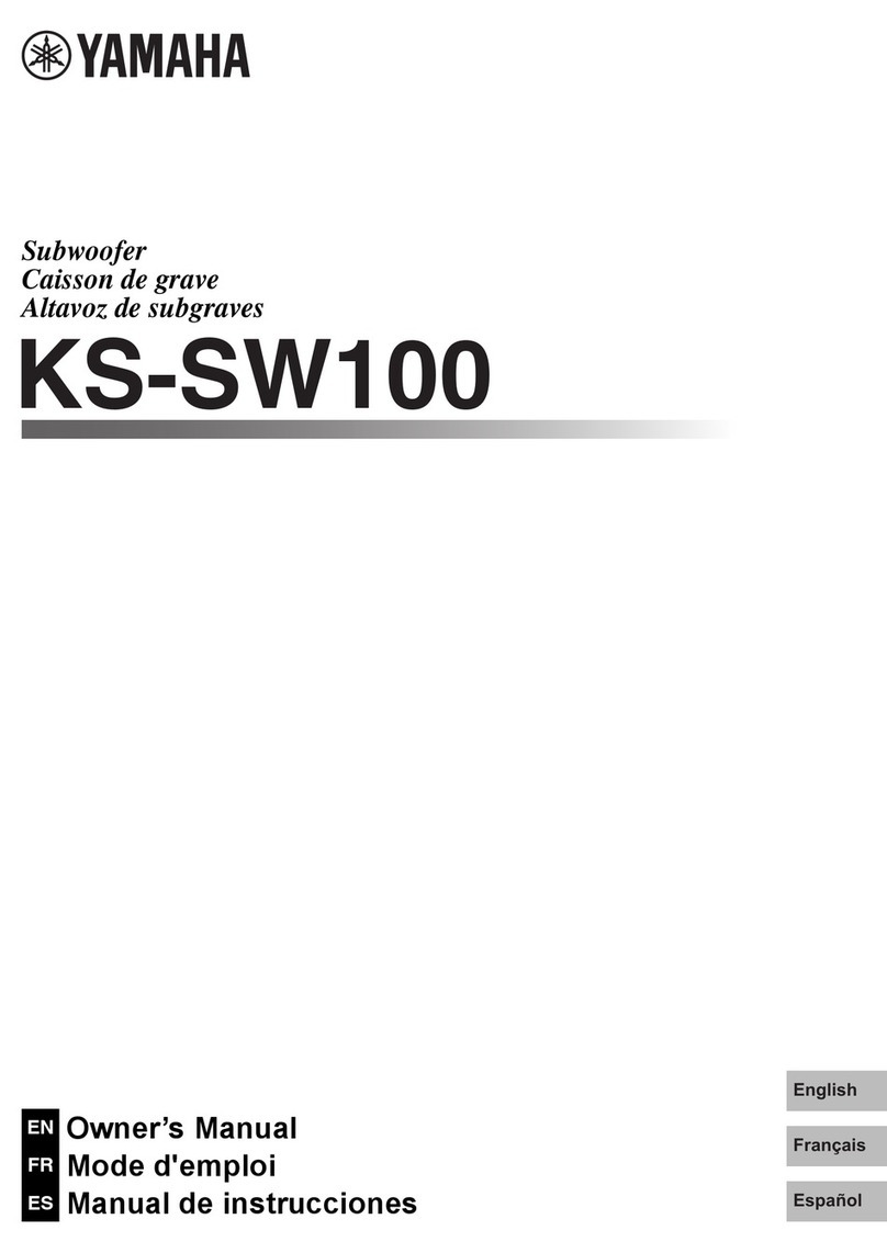 Yamaha KS-SW100 User manual