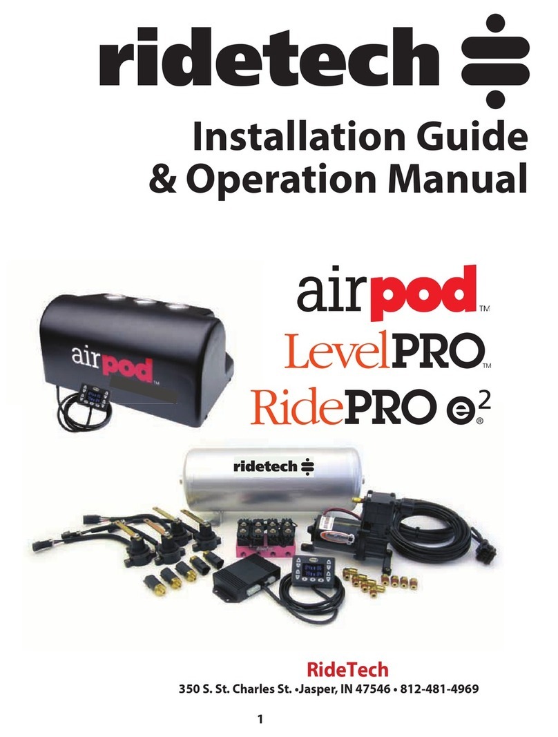 Ridetech airpod Series Installation guide & operation manual