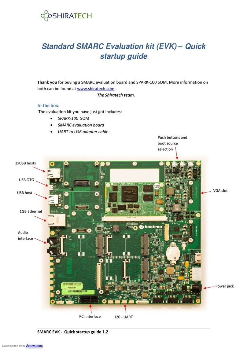 Shiratech SPARK-100 SOM Quick start up guide