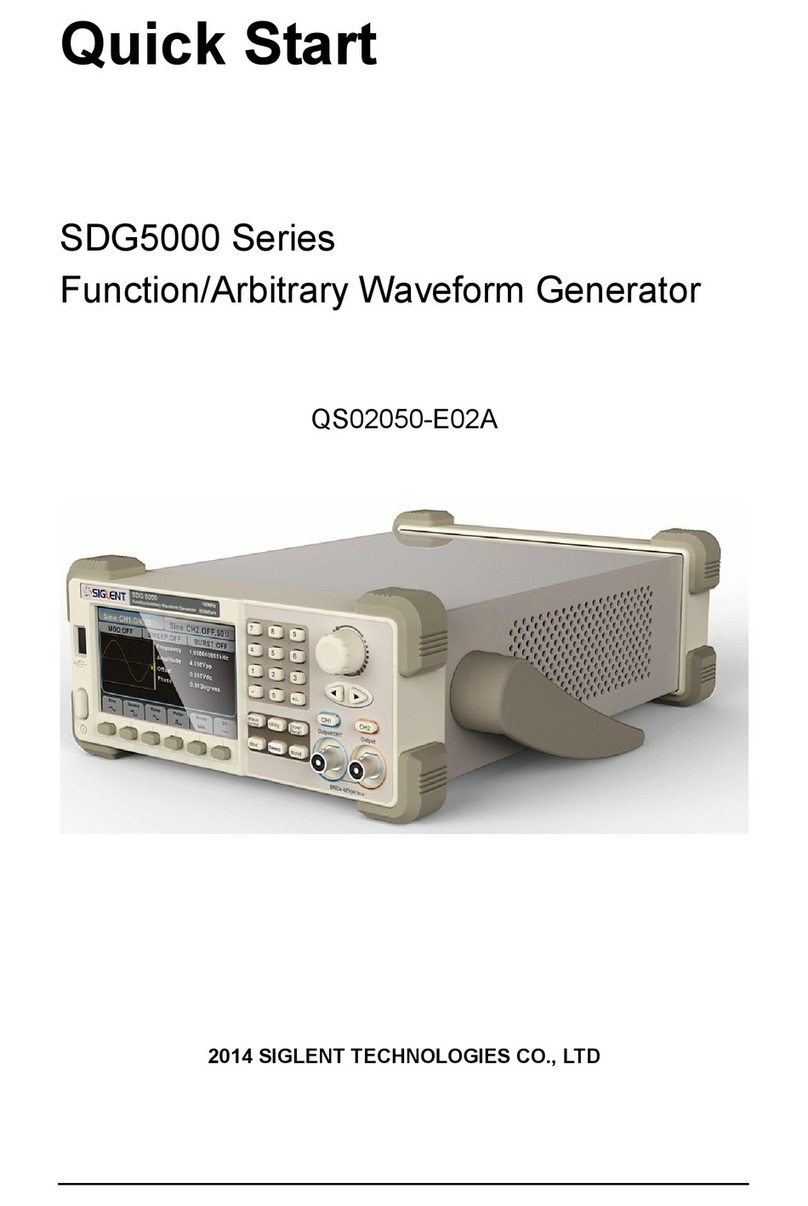 SIGLENT SDG5000 series User manual