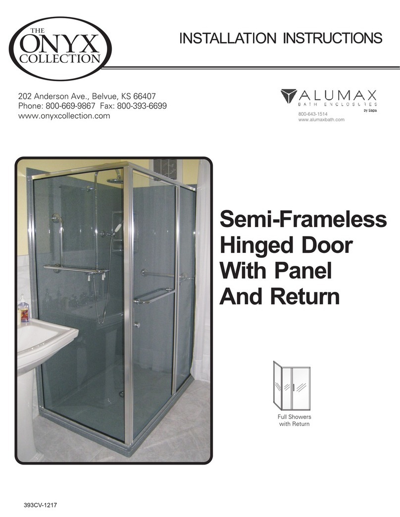 Onyx Full Showers with Return User manual