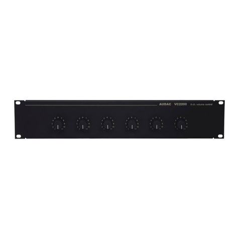 AUDAC vc2200 instruction manual