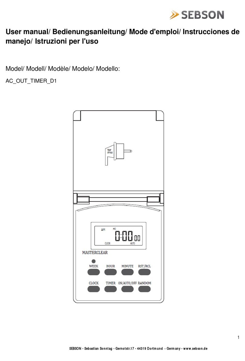 SEBSON AC_OUT_TIMER_D1 User manual