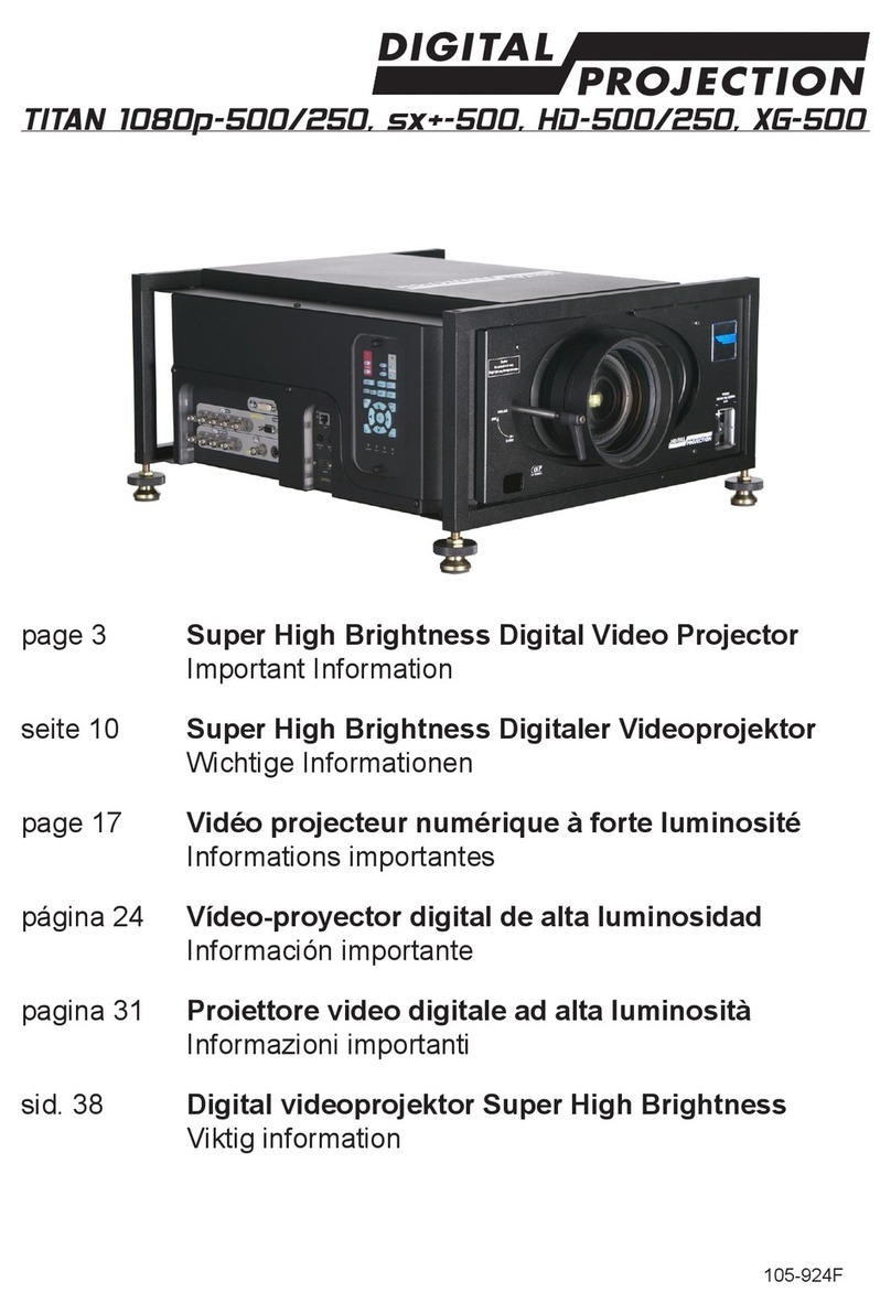 Digital Projection Titan 1080p-500 Operating manual