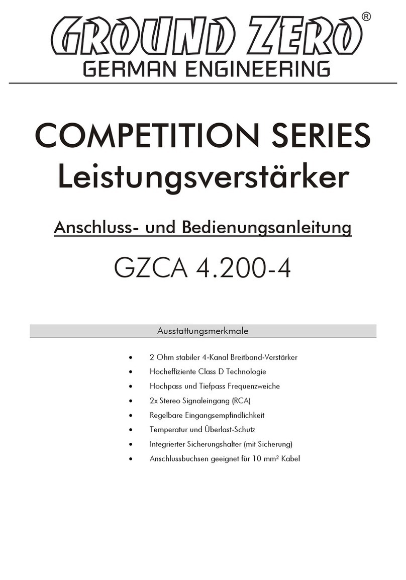 Ground Zero Competition Series User manual