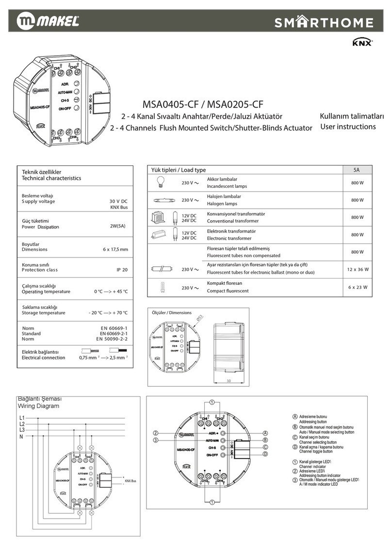 Makel MSA0405-CF User instructions