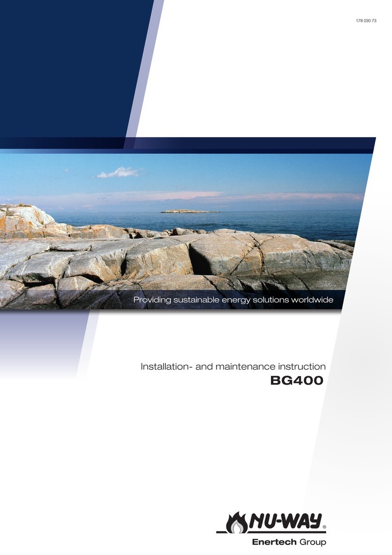 Nu-Way BG400 Installation and maintenance instruction Nu-Way BG400 Installation and maintenance instruction