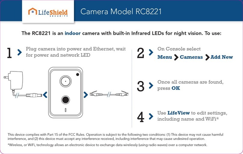 LifeShield RC8221 quick start guide