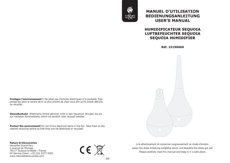 NATURE & DECOUVERTES SEQUOIA user manual