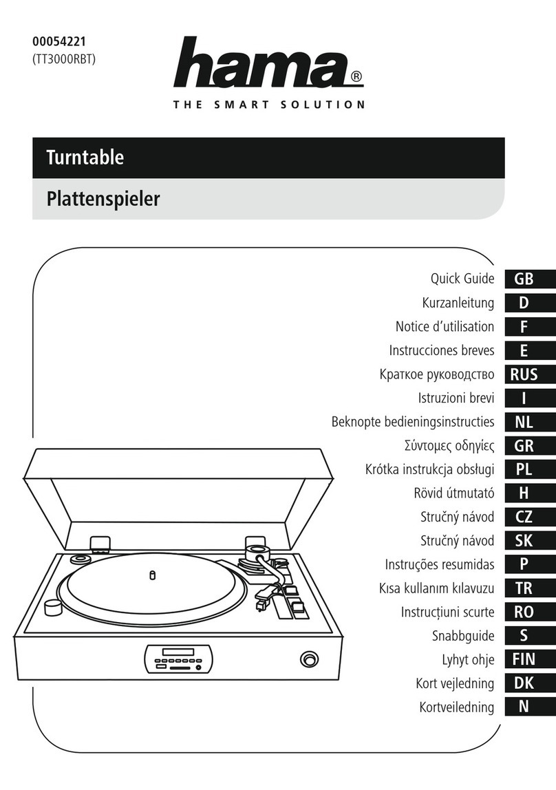 Hama TT3000RBT quick guide