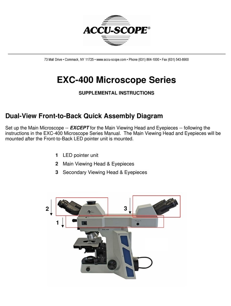 Accu-Scope EXC-400 Series Owner's manual